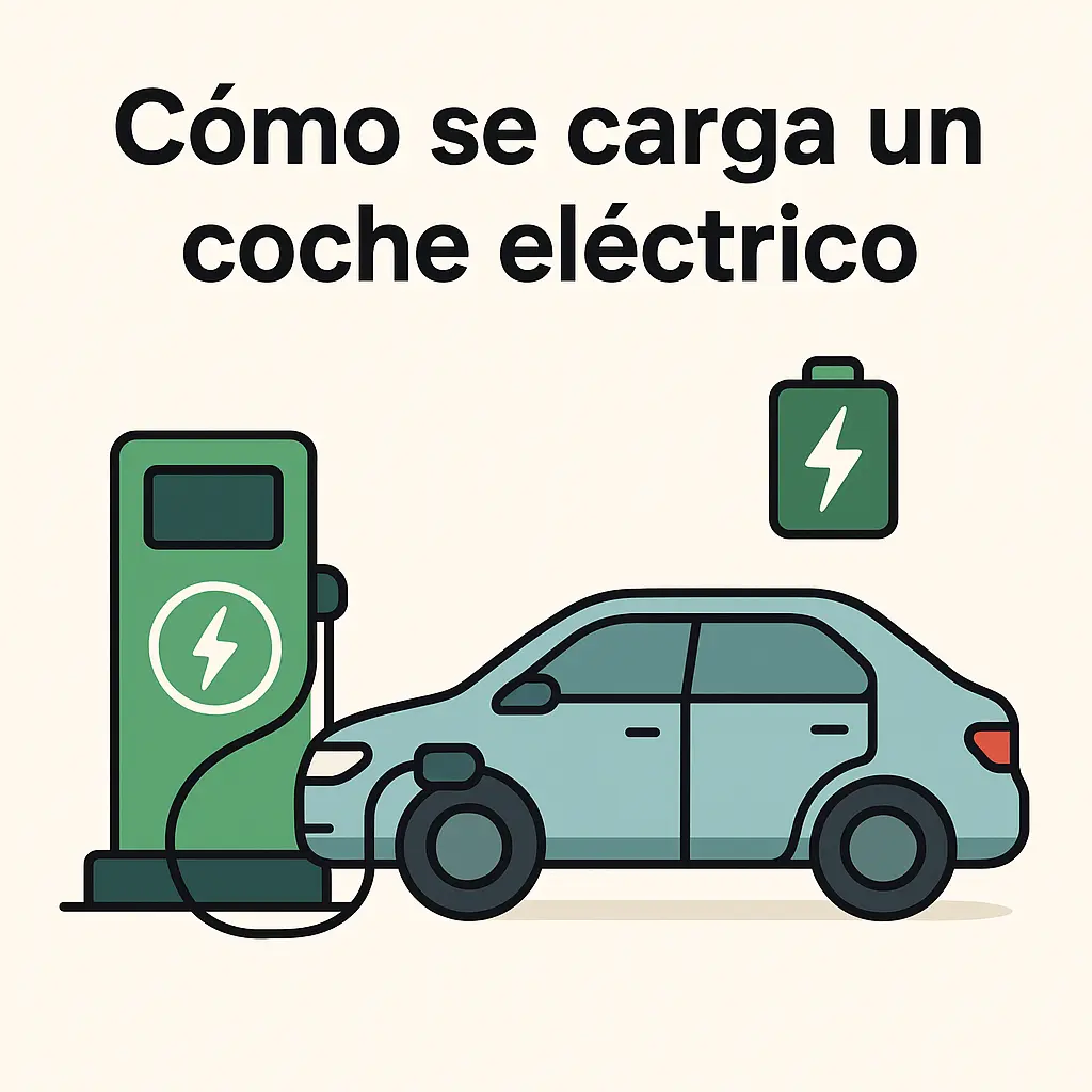 cómo se carga un coche eléctrico