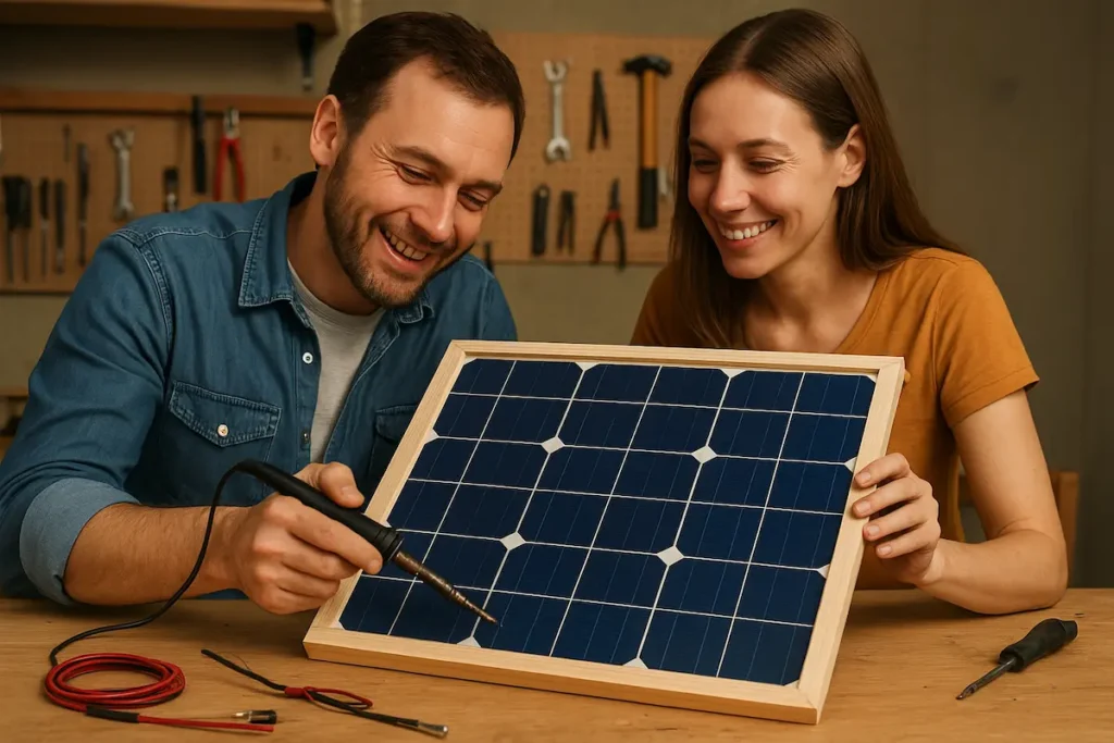 cómo se hace una placa solar casero