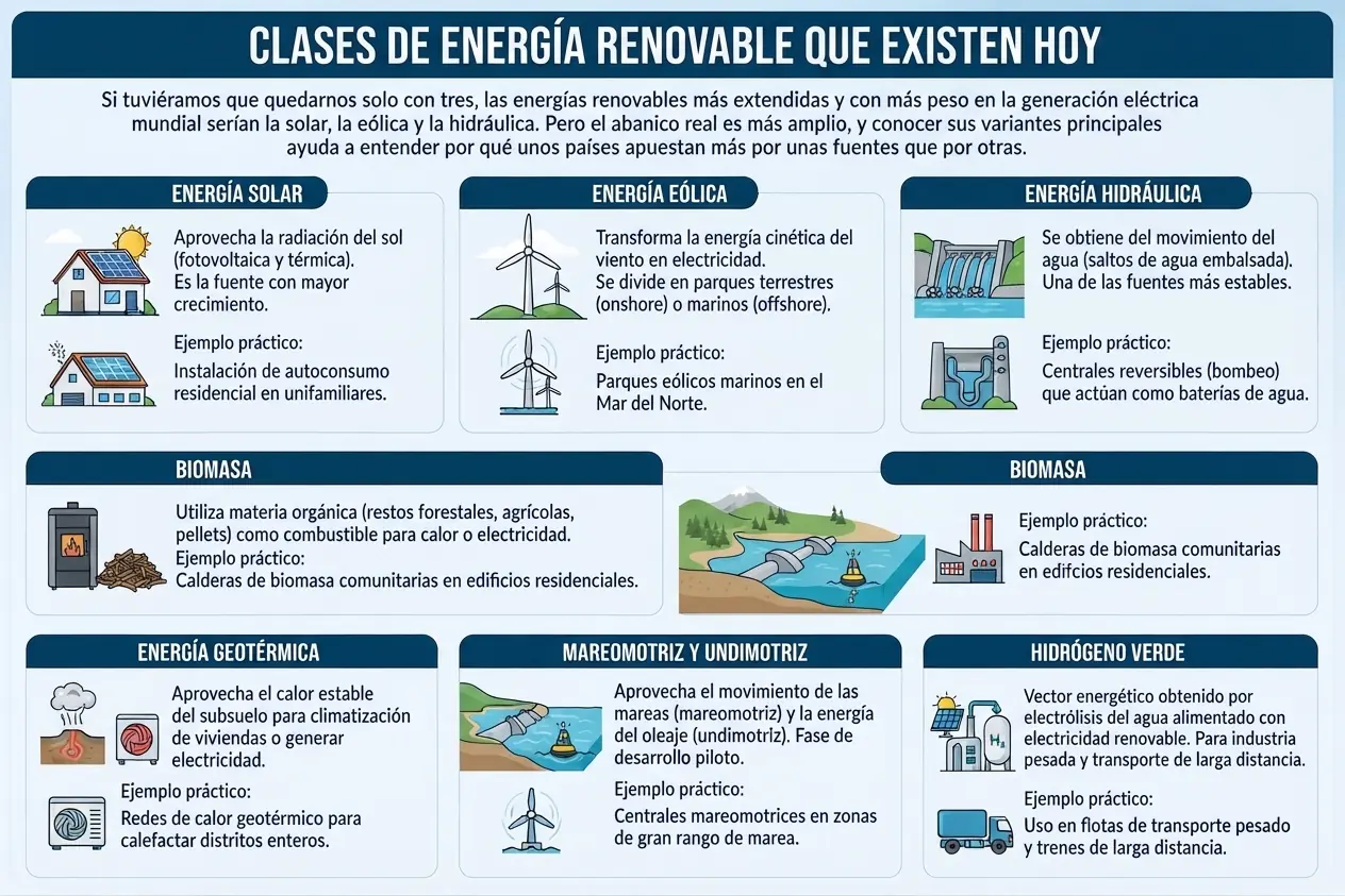 tipos de energia renovables tipos de energia renovables